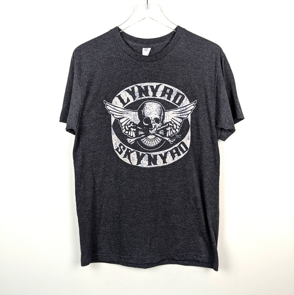 Live Nation Other - Lynyrd Skynyrd Biker Patch Gray Band T-Shirt